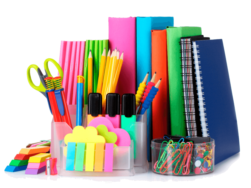 Material de escritório organizado para empresas